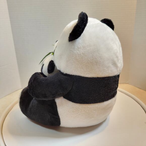 Panda Bear Plush Stuffed Animal 12" Holding Baby with Bamboo Plushy Stuffy - Picture 11 of 16